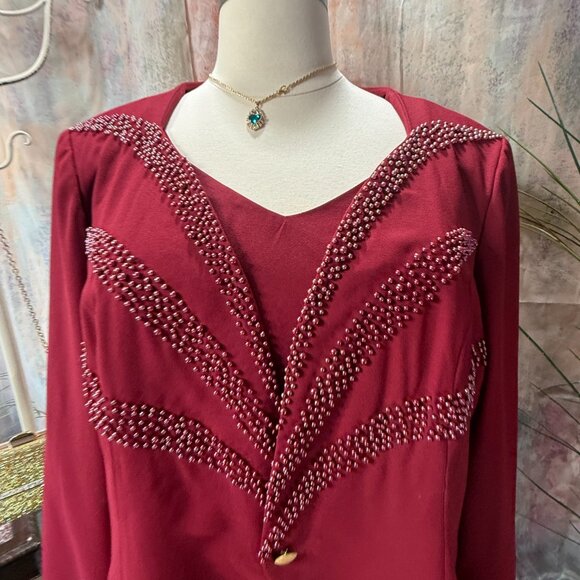 New📌 Forever Yours Mother of the Bride/ Groom Beaded Evening Dress & Jacket - Picture 6 of 16